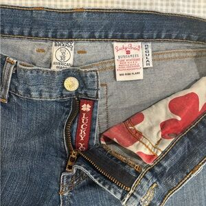 Vintage Lucky Brand Dungarees Mid Rise Flare Jeans Rare Y2K Size 10